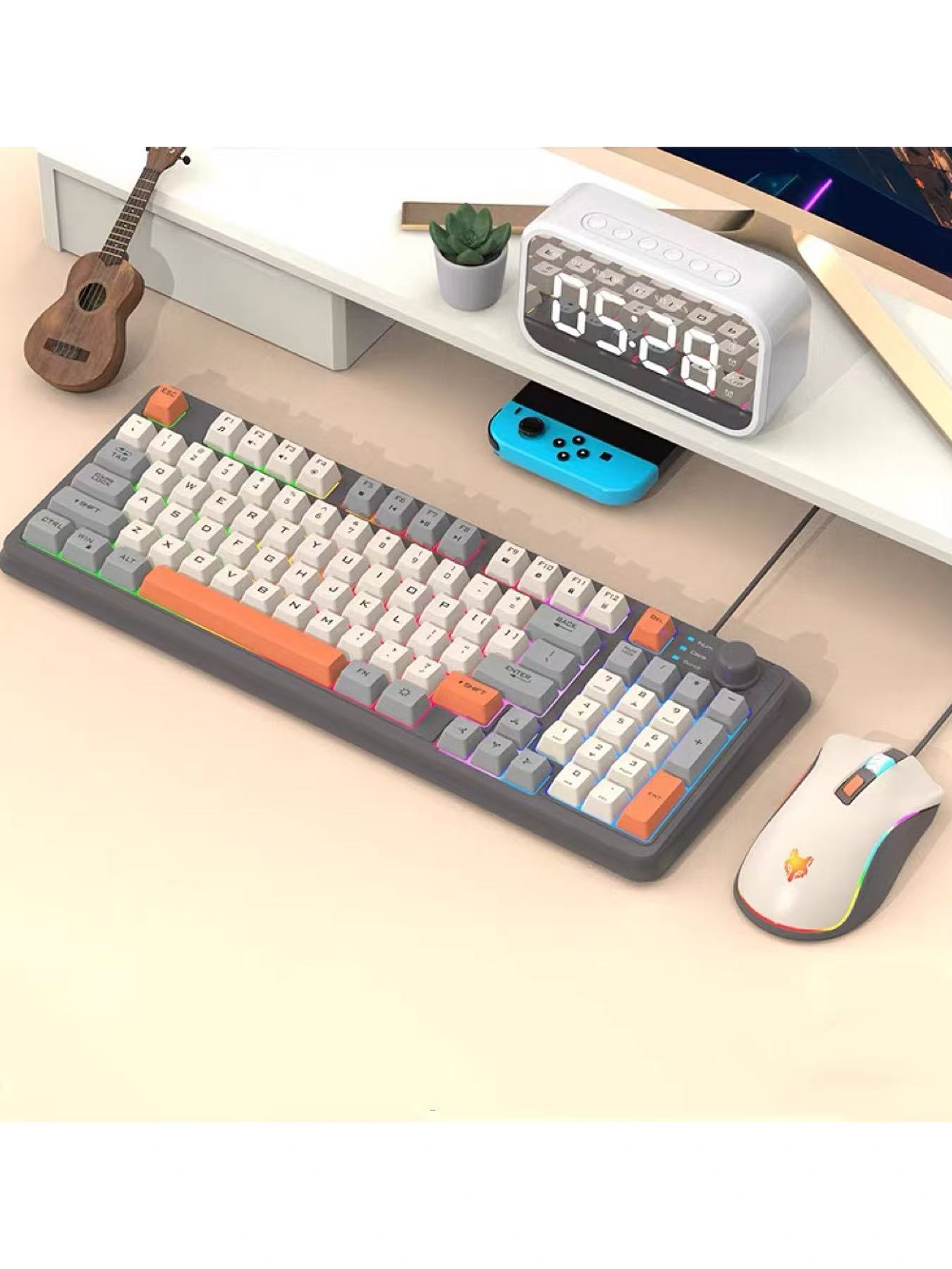 Gaming Keyboard Mouse Set - K820 USB Wired Gaming Keyboard Mouse