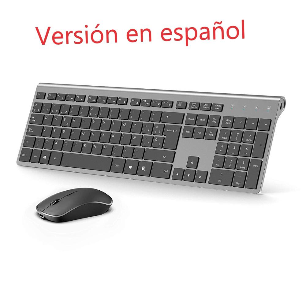 Gaming Keyboard Ergonomic - Wireless Keyboard and Mouse Set Spanish