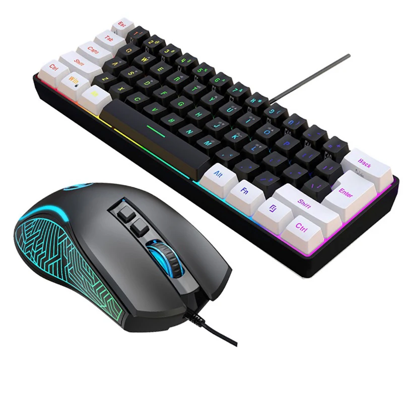 Keyboard and Mouse 60% Compute - Gaming Keyboard Ergonomic ulasan dan harga