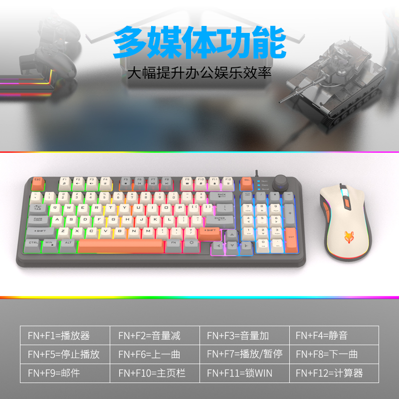 K820 USB Wired Gaming Keyboard - Gaming Keyboard Mouse Set ulasan dan harga