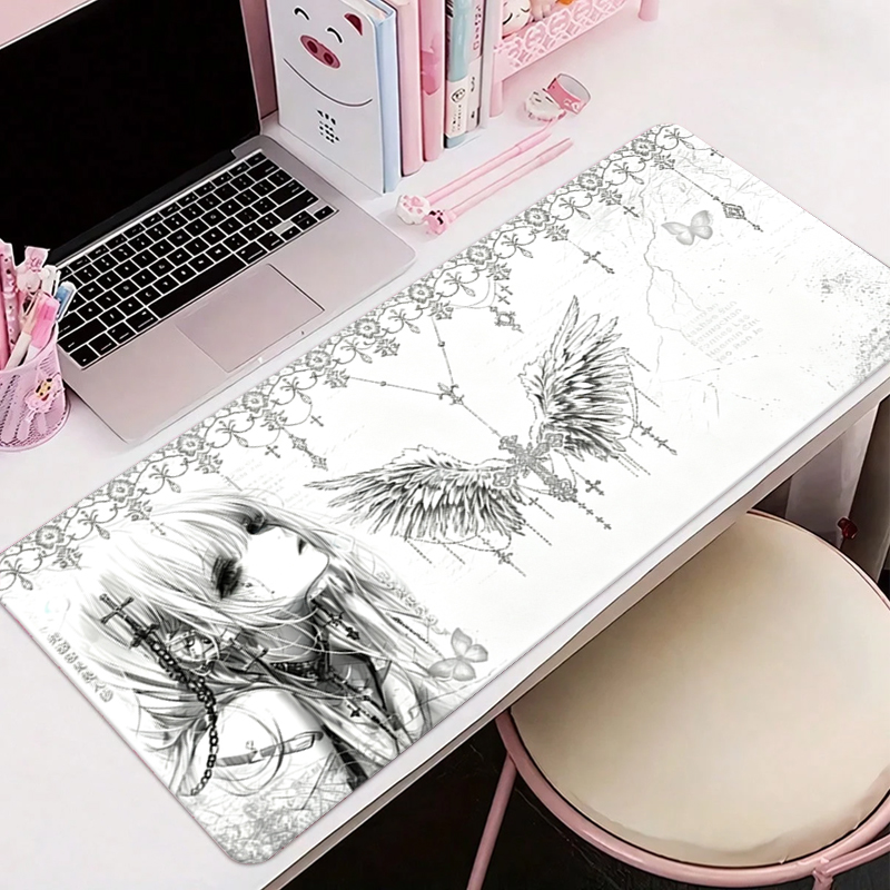 Leather Mousepad Black White A - Gaming Keyboard Tactile ulasan dan harga