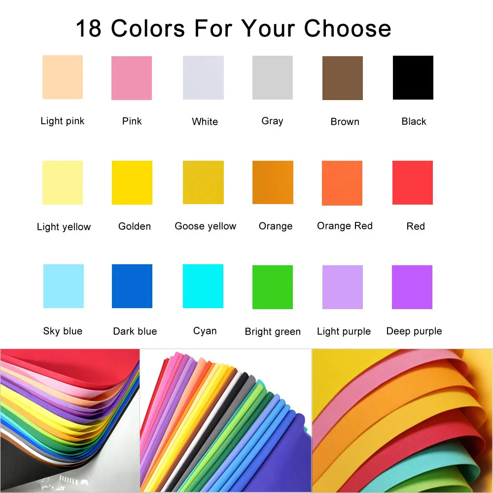 1/18pcs 1mm Colored EVA Foam S - Pe Foam Sheet ulasan dan harga
